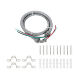 Maxbell 1/2inch x 4ft Non Metallic Liquid Tight AC Whip Kit PVC Spare Parts 10 Gauge