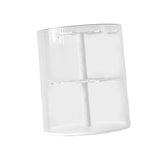 Maxbell Clear Figure Display Case Elegant for Collectibles Mini Action Figures Dolls White