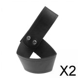 Maxbell 2xSword Frog Holster PU Leather Sword Holder for Adult Men Renaissance Cosplay Black