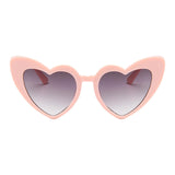Maxbell Fashion Women Sunglasses Heart-Shape Eyewear Cat Eye Hippy Boho Lady pink