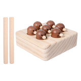 Maxbell Magnetic Wooden Fishing Game with 2 Pole for 3 4 5 Years Old Boys Girls Kids