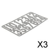 Maxbell 3xNumber Mark For Beekeeper Bee Hive Accessories Beekeeping Tools Grey