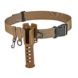 Maxbell Fishing Rod Holder Adjustable Wading Belt for Fishing Pole Casting Saltwater Khaki