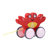 Maxbell Pull Along Toy Pull Along Walking Toy for Boys Girls Children 1 2 3 Year Old Crabs