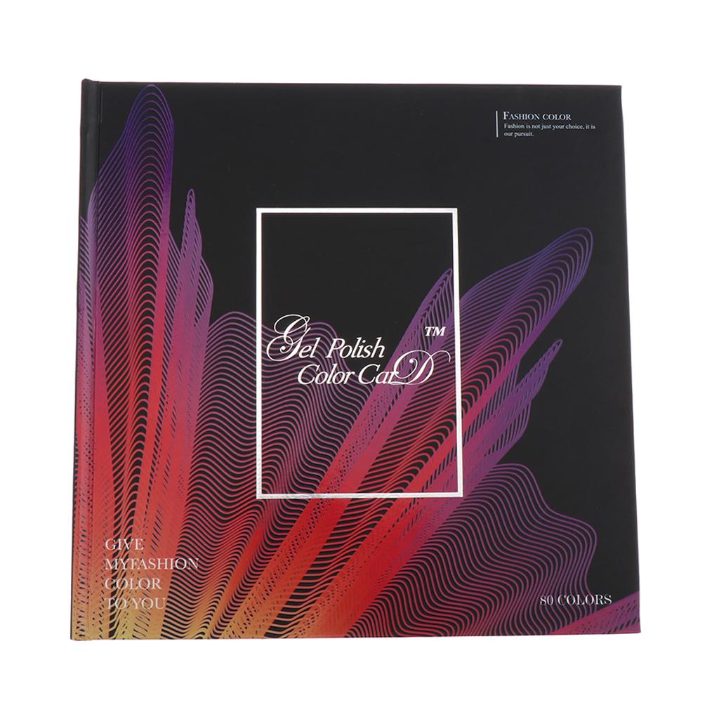 Maxbell Maxbell UV Gel Polish Card 60/80/120 Colors Nail Art Colors Display Board Chart 02