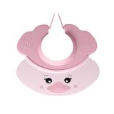 Maxbell Cute Little Duck Kid Shower Cap Comfortable with Ear Protection Shampoo Hat Pink