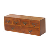 Maxbell Wooden Storage Box Makeup Organizer Desk Drawer Organizer for Offices