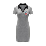 Maxbell Maxbell Women's Short Summer Dress Spring Mini Dress for Commuting Traveling Walking S