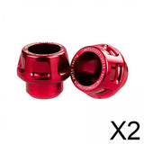 Maxbell 2xUniversal Motorcycle Front Fork Frame Sliders Sturdy Accessory CNC Aluminium Red