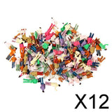Maxbell 12xPainted Model Train Passenger People Figures Scale 1:150 Approx.100pcs