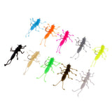 Maxbell 3x10pcs Soft Stonefly Lure Bait for Crappie Stripper Trout Fishing