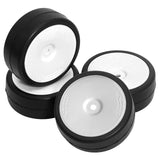 4 Pieces Electric Touring Car Tire Sturdy Model DIY Spare Parts DIY for 1/10 25 Degree