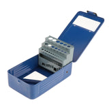 Maxbell Twist Drill Case Index Storage Box for DIY Repairs Professional Metalworking 18cmx10.5cmx5.5cm