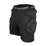 Goalkeeper Shorts Breathable Hip Protector for Ski Skateboard Outdoor Sports XL w Crotch Protector