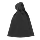 Maxbell 1/12 Male Hoodie Cloak Action Figure Clothes for 6 inch Male Figures Black