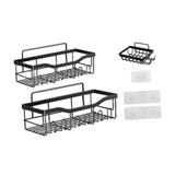 Maxbell Bathroom Storage Shelf Modern Wall Mounted Shower for Kitchen Washbasin Dorm 3 Piece