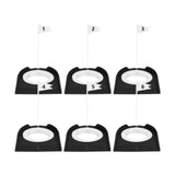 Maxbell Golf Putting Cups Flags Golf Putting Hole Cup for Office Home Men Woman Kids 6pcs