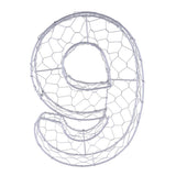Maxbell Iron Wire Wreath Frame Succulent Pot Metal Planter Plant Holder Art Number 9 - Aladdin Shoppers