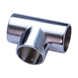 Maxbell Round Pipe Connector 25mm Pipe Fitting for Display Stand Clothes Rails Frame 3 Way