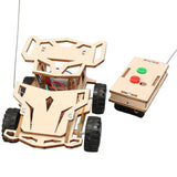 Remote Control Car Toy Wooden Science Experiment Kits RC Car DIY for School