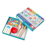 Maxbell Wooden Color Sorting Toy Educational Clip Beads Matching Game for Gifts Kids style B