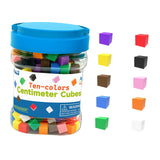 Maxbell 300x Centimeter Cubes 10 Colors Sorting Toys for Family Preschool Homeschool