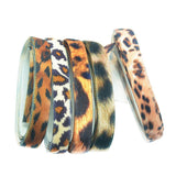 Maxbell 1cm 5 Yards Wild Style Leopard Ribbon Velvet Ribbon For Flower Arrangements Gift Packing Hair Accessory Design - Aladdin Shoppers