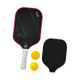 Maxbell Carbon Fiber Pickleball Paddle Racquet for Outdoor Sports Men Women Exercise Rose Red