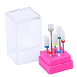 Maxbell Maxbell 8X Nail Drill Bits Grinding Heads Manicure Pedicure Tools with Storage Case