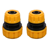 12mm to 16mm Water Hose Pipe Connector Connection Fitting Adapter, Pack of 2