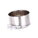 Kennel Water Bowl Pet Feeding Dish Bowl Stainless Steel for Dogs Bird Rabbit - Aladdin Shoppers