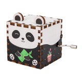 Maxbell Wooden Music Box Collectibles Musical Boxes for Birthday Festival Boys Girls Style C