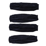 2 Pair of Sleeves Leather Waterproof Kitchen Cooking Oversleeve Blue