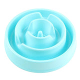 Maxbell Maxbell Pet Dog Plastic Bowl Interactive Slow Food Anti Gulp Feed Healthy Dish Blue
