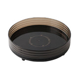 Maxbell 360° Rotating Makeup Organizer Round Makeup Brush Holder for Perfume Cabinet Black