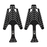 Maxbell Flip Fin Diving Fins Shoes Support Compact Holder for Swimming Hollow Design black