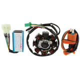 Maxbell Magneto Stator 8 Coil+Magneto Stator CDI Ignition Coil for GY6 150cc Engine