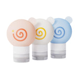 Maxbell 3x Travel Bottles for Toiletries Leakproof for Bathroom Kitchen Laundry Room 9.1cmx6.1cm