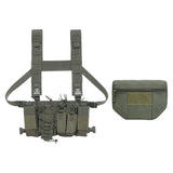 Maxbell Multi-functional Molle Vest Pouch Chest Bag Tools & Belly Pouch Army Green