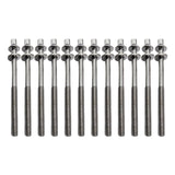 Maxbell 12 Pieces Drum Screw Metal Percussion Instrument Parts Drum Kit Short Screws M