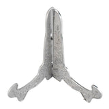 Maxbell 2PCS Metal Folding Plate Bowl Dish Picture Teacake Holder Easel 12cm_Silver - Aladdin Shoppers