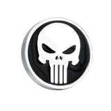 Maxbell Brass Plated Round Shape Punisher Symbol Brooch Comic Movie Theme Lapel Pin - Aladdin Shoppers
