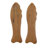 Maxbell Maxbell Sandal Wood Guasha Scraping Massage Trigger Point Scraper Board  Fish