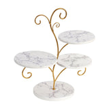 Maxbell 4 Tier Cupcake Stand Pastry Cupcake Holder for Banquet Afternoon Tea Wedding