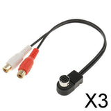 Maxbell 3xCar Accessory Aux Input Cable For ALPINE KCA-121B AI-NET RCA Auxiliary Cord