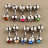 Maxbell Maxbell 10 Pieces Stainless Steel Ear Tragus Ring Lip Tongue Bar Piercings Jewelry 14G