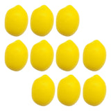 Maxbell 10x Mini Artificial Lemon Lifelike Fruit Model for Cabinet Kids Toys Bedroom