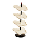 Maxbell Vertical Shoe Rack Corner Storage Organizer for Apartment Dormitory Entryway 4 Tier White