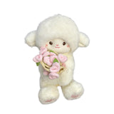 Maxbell Sheep Plush Toy Figure Supplies Ornament for Party Childrens Day Collectible Pink