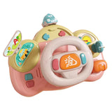 Maxbell Steering Wheel Toy Mini Turn and Learn Driver Baby Boys Girls Birthday Gifts pink